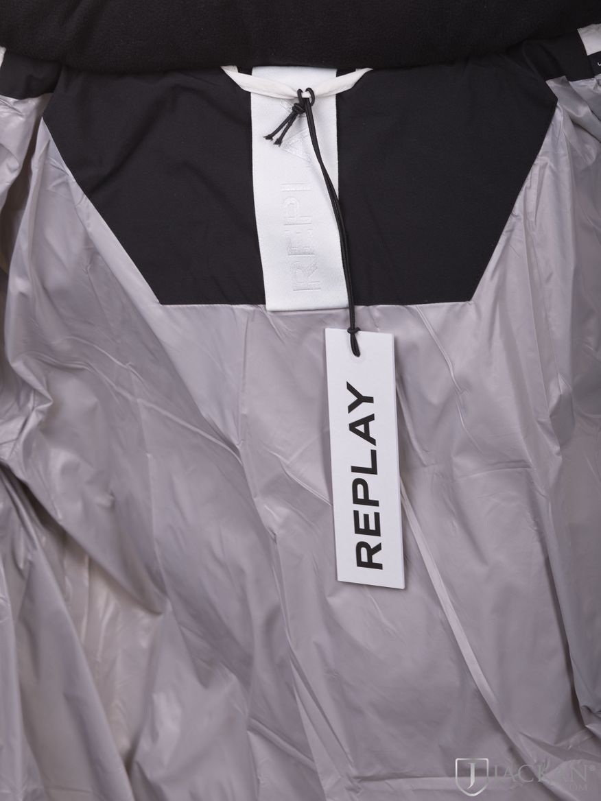 Crinkle Jacket in weiß von Replay | Jackan.com