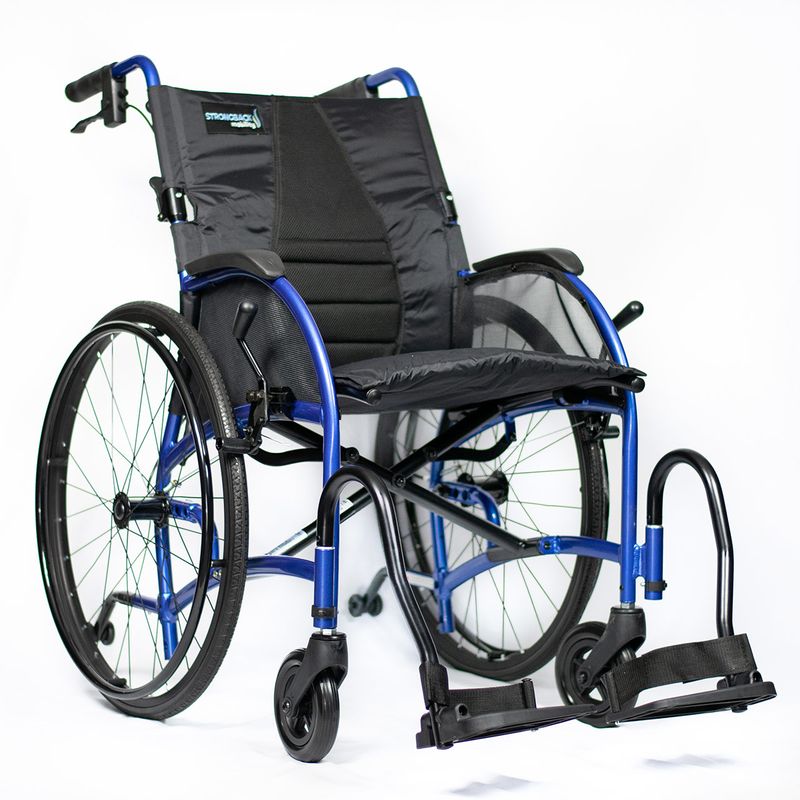 Manuell rullstol - Strongback 24 - Kryssfälld lättviktsrullstol med vårdarbroms