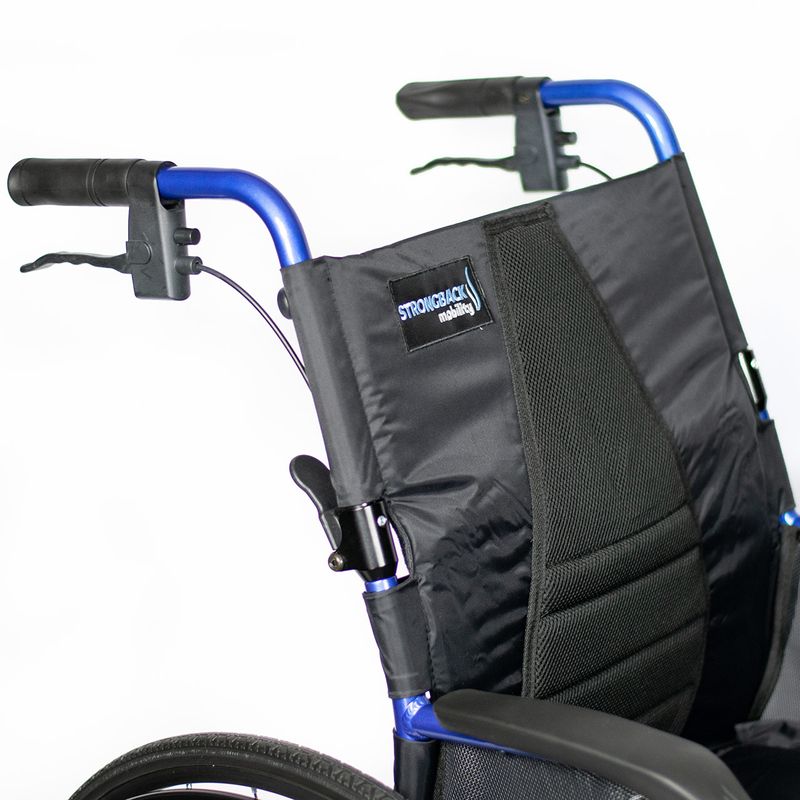 Manuell rullstol - Strongback 24 - Kryssfälld lättviktsrullstol med vårdarbroms