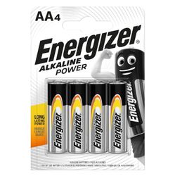 4-pack Energizer alkaliska batterier AA