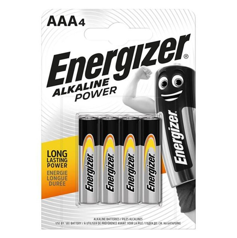 4-pack Energizer alkaliska batterier (R03)