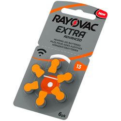 Rayovac Extra 13 Orange, Hörapparatsbatterier