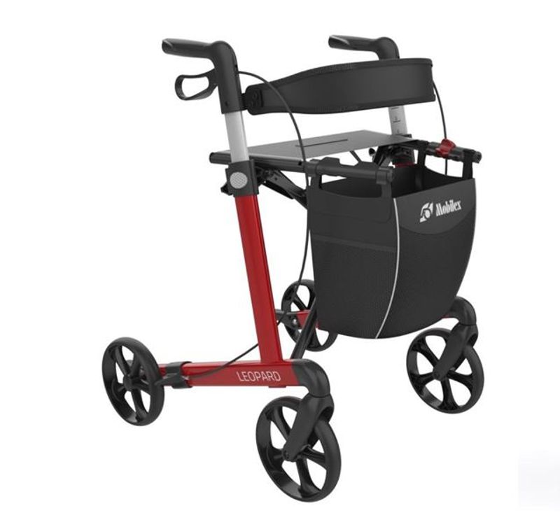 Leopard Standard - lättviktsrollator i aluminium