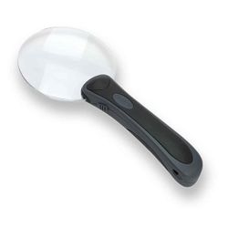 Runt förstoringsglas utan ram 2x LED