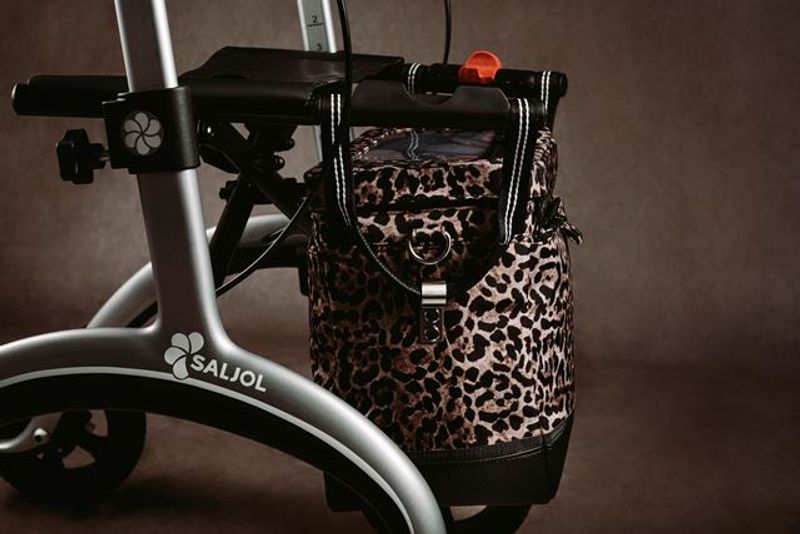 Rollatorväska design - leopard