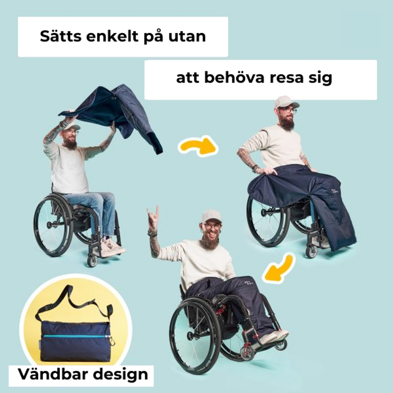 Åkpåse MyBlanket - Skönt värmeöverdrag för rullstolsanvändare 