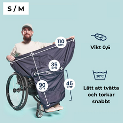 Åkpåse MyBlanket - Skönt värmeöverdrag för rullstolsanvändare 