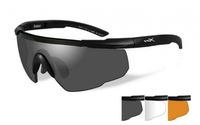 WileyX Saber Advanced Smoke/Clear/Light Rust Matte Black Frame