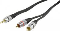 HQ AUX-RCA kabel 2,5m