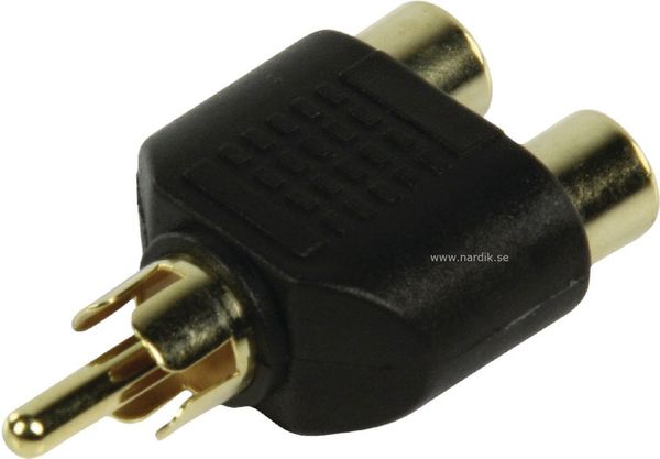 RCA hane - 2xRCA honor adapter