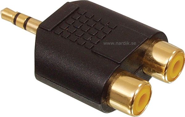 Adapter 3.5 mm hane - 2xRCA honor