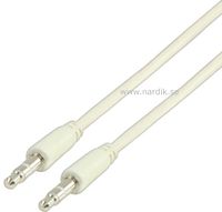 AUX kabel vit 1m