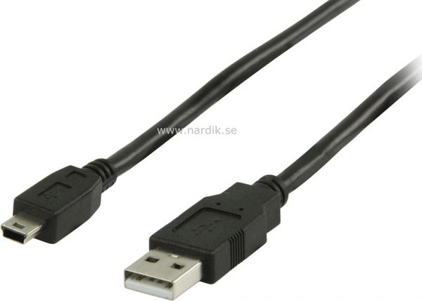 USB 2.0 -USB Mini 1m kabel