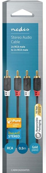 Nedis RCA kabel 0,5m