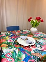 Avtorkningsbar vaxduk med blommor- Snygga vaxdukar-vaxduk.com 