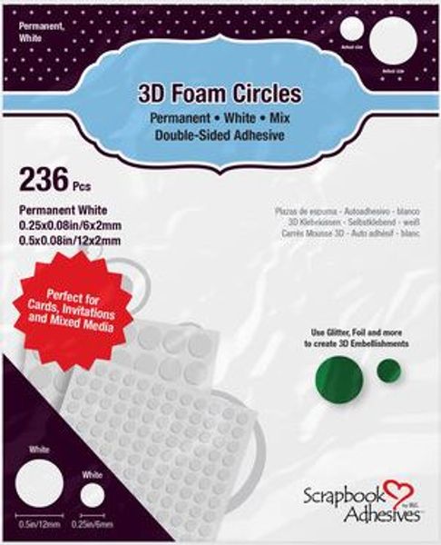 3D Foam - rounds 2 mm  236pcs