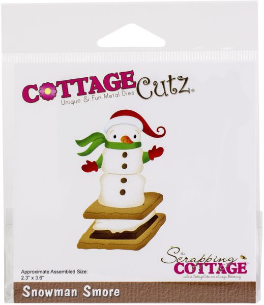 Cottage cutz - Scrapping Cottage dies - Snowman Smore CC-834