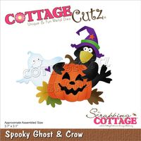 Cottage cutz - Scrapping Cottage dies - Spooky Ghost & Crow CC-816