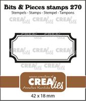 Crealies - Clearstamp Bits & Pieces - Tag CLBP270 42x18mm