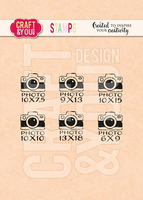 Craft and You - clearstamp - Mini Cameras CS021