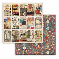 Stamperia - Bauhaus collection - Bauhaus Tags SBB888