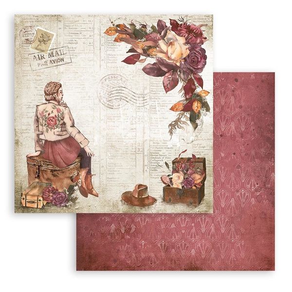 Stamperia Paper Pad 12x12  Romantic Our Way