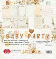 Craft and you - Paper pad - Baby Party Big Paper Set 12x12 12 ark