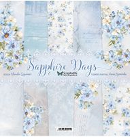 ScrapAndMe - 30x30 papper - Sapphire days