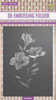 Nellies Choice - 3D Emb. folder -  brochure - Orchidee EF3D059 105x148mm