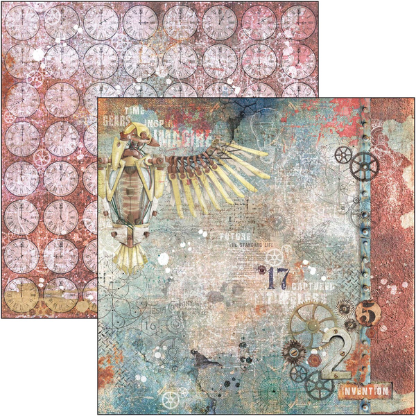 Ciao Bella - Engine of the future -Pattern paper pad 12x12