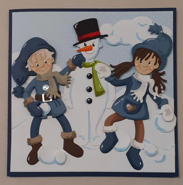 By Lene - Cutting & Embossing Die - Christmas character  BLD1484