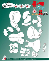 By Lene - Cutting & Embossing Die - Christmas clothes  BLD1492