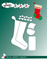 By Lene - Cutting & Embossing Die - Christmas sock  BLD1487