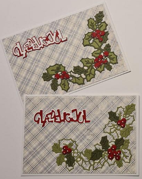 By Lene - Cutting & Embossing Die - Holly corner  BLD1488