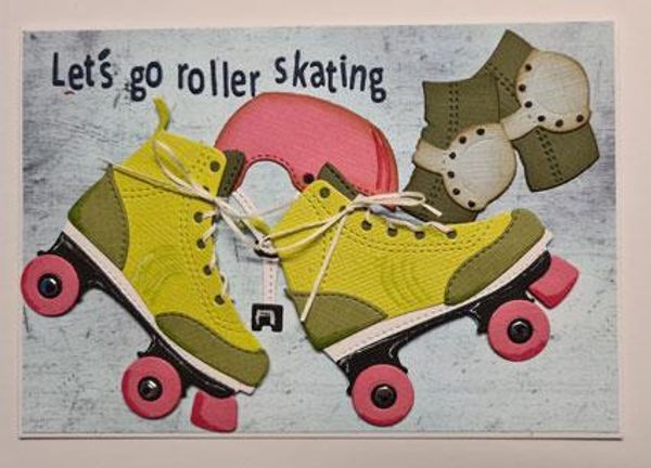 By Lene - Cutting & Embossing Die - Roller skate  BLD1489