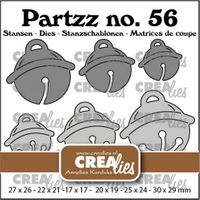 Crealies - Partzz Christmas bells - CLPartzz56