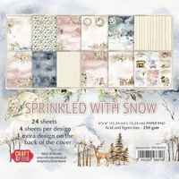 Craft and you - Paper pad - Sprinkled with Snow 6x6 