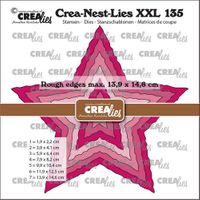 Crealies - XXL - Stars with rough edge CLNestXXL135
