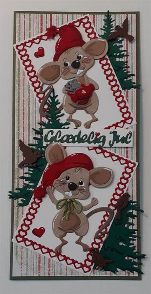 By Lene - Cutting & Embossing Die - Mice  BLD1497