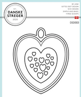 Danske Streger - Die - Kærlighed DSD003 hängande hjärta