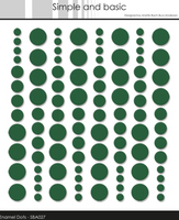 Simple and Basic - Enamel Dots - Forest Green  SBA027