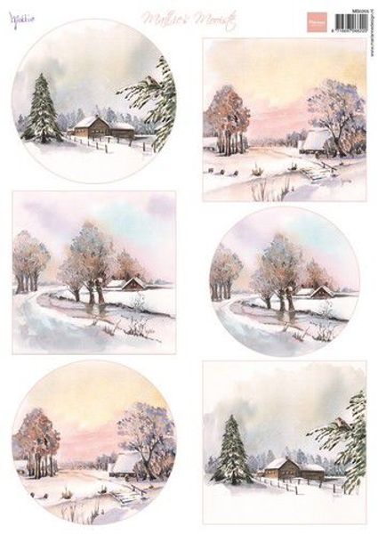 Marianne D - Decoupage - Mattie‘s Mooiste - Winter landscape MB0205