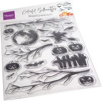 Marianne D Clear Stamps Colorful Silhouettes - Halloween CS1111