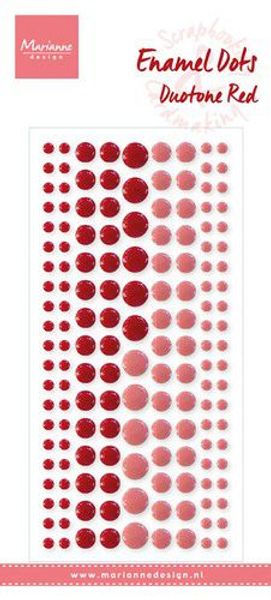 Marianne D - Decoration Enamel Dots - Duotone Red PL4521