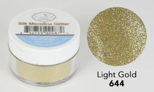 Elizabeth Craft -  1/2 oz - Silk Microfine Glitter - Light gold