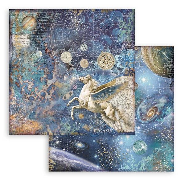 Stamperia - Paper Pad 12x12- Cosmos infinity