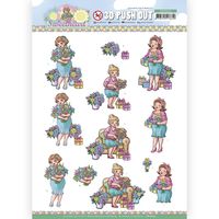 Yvonne Creations - 3D Push out - Bubbly Girls - Sweetheart 10645