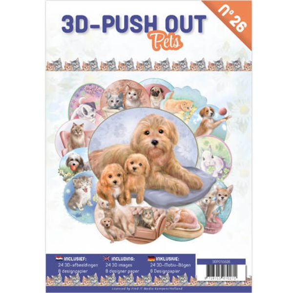 Find it - 3D Push Out book - 26 Pets