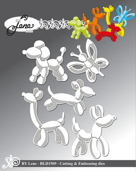 By Lene - Cutting & Embossing Die - Balloon Animals  BLD1509