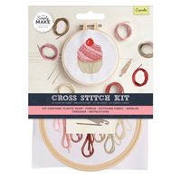 Simply Make - Cross Stitch Kit - Cupcake